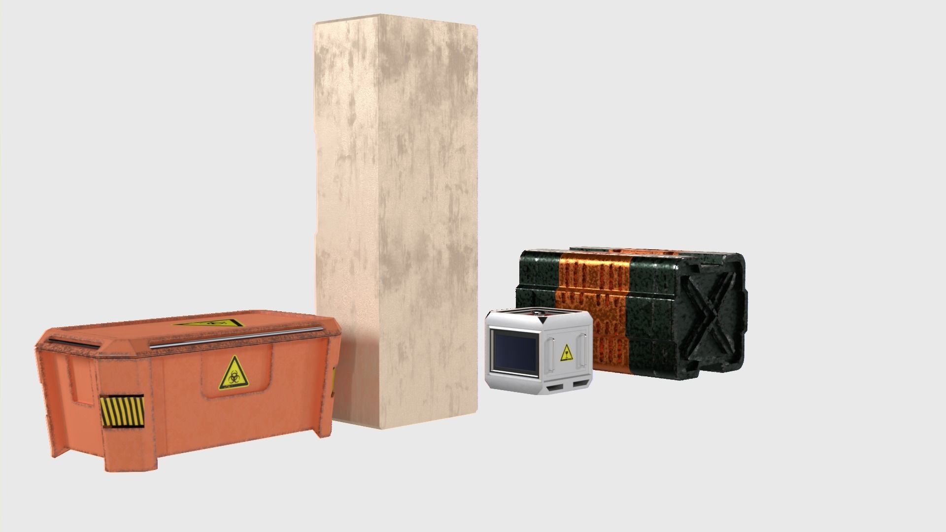 boxes and crates 3D model_3