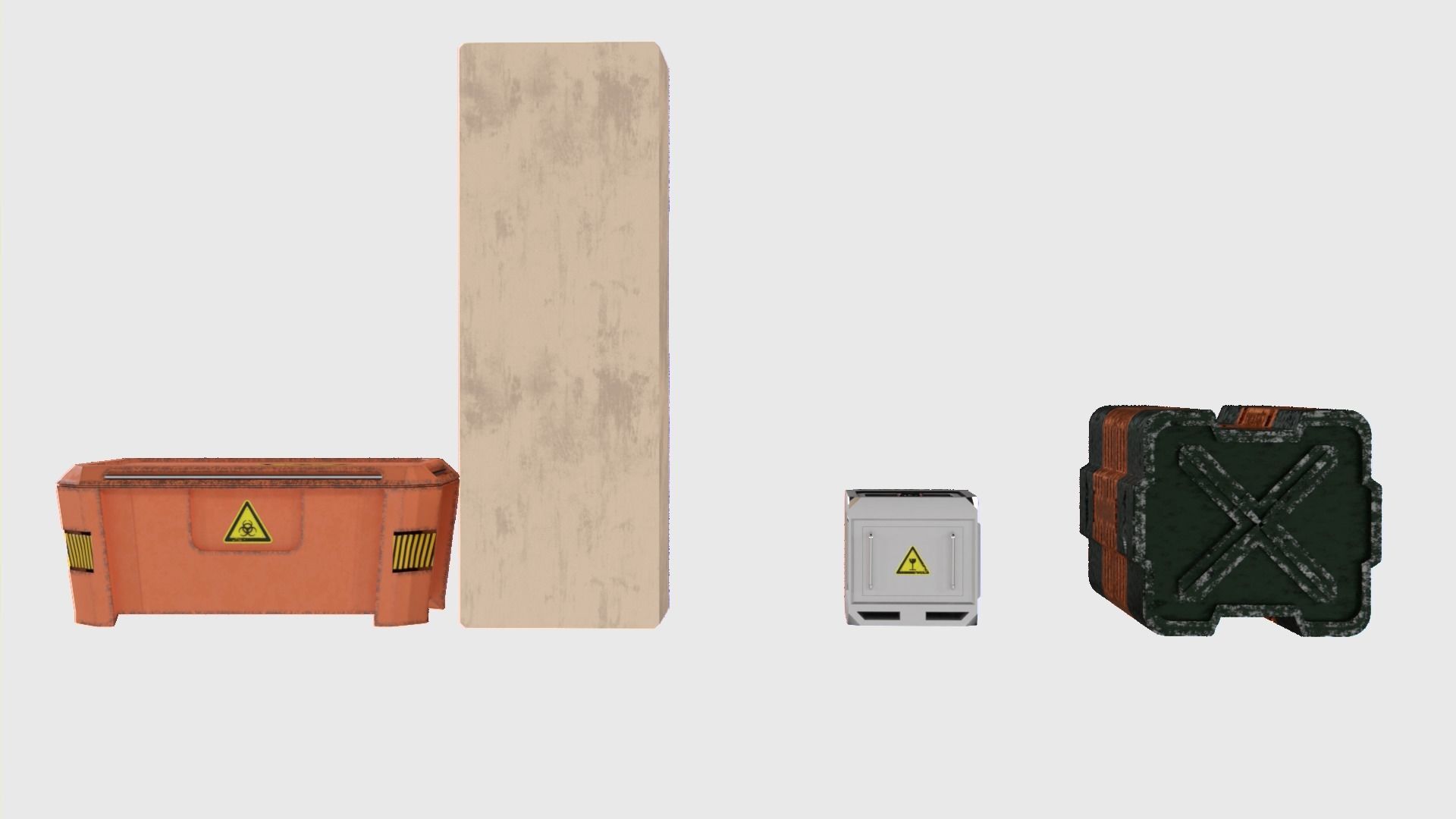 boxes and crates 3D model_2