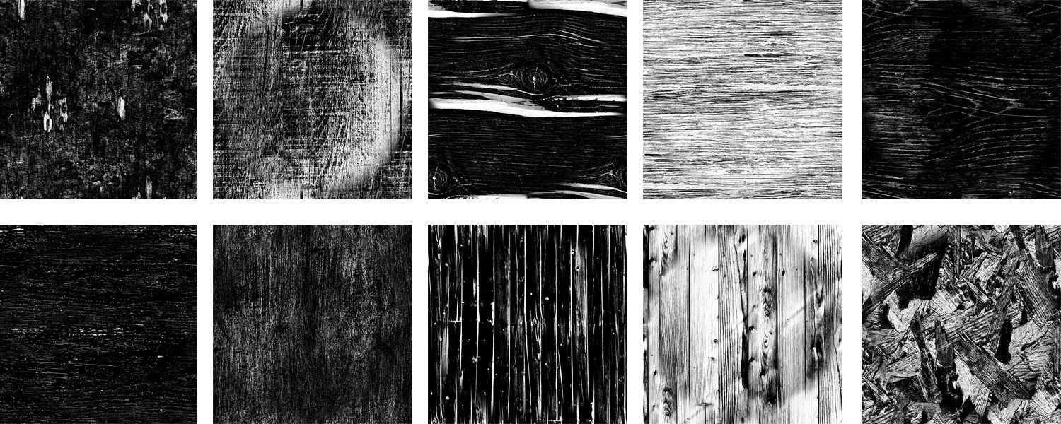 100 Wood Stencil High Quality 4k Low-poly 3D model_4