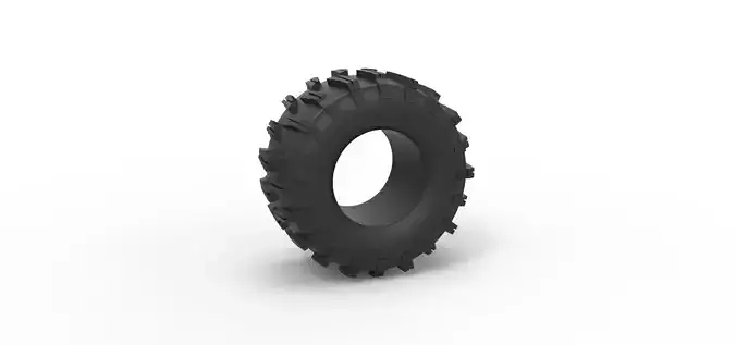 Dirt dragster rear tire 10 Scale 1 to 25