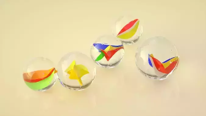 marbles marbles childrens toys childhood toys 3D model