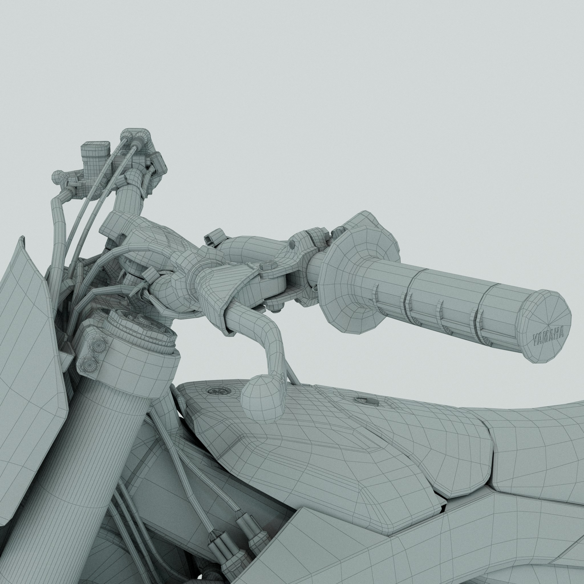 Yamaha yzf250 3D model_22