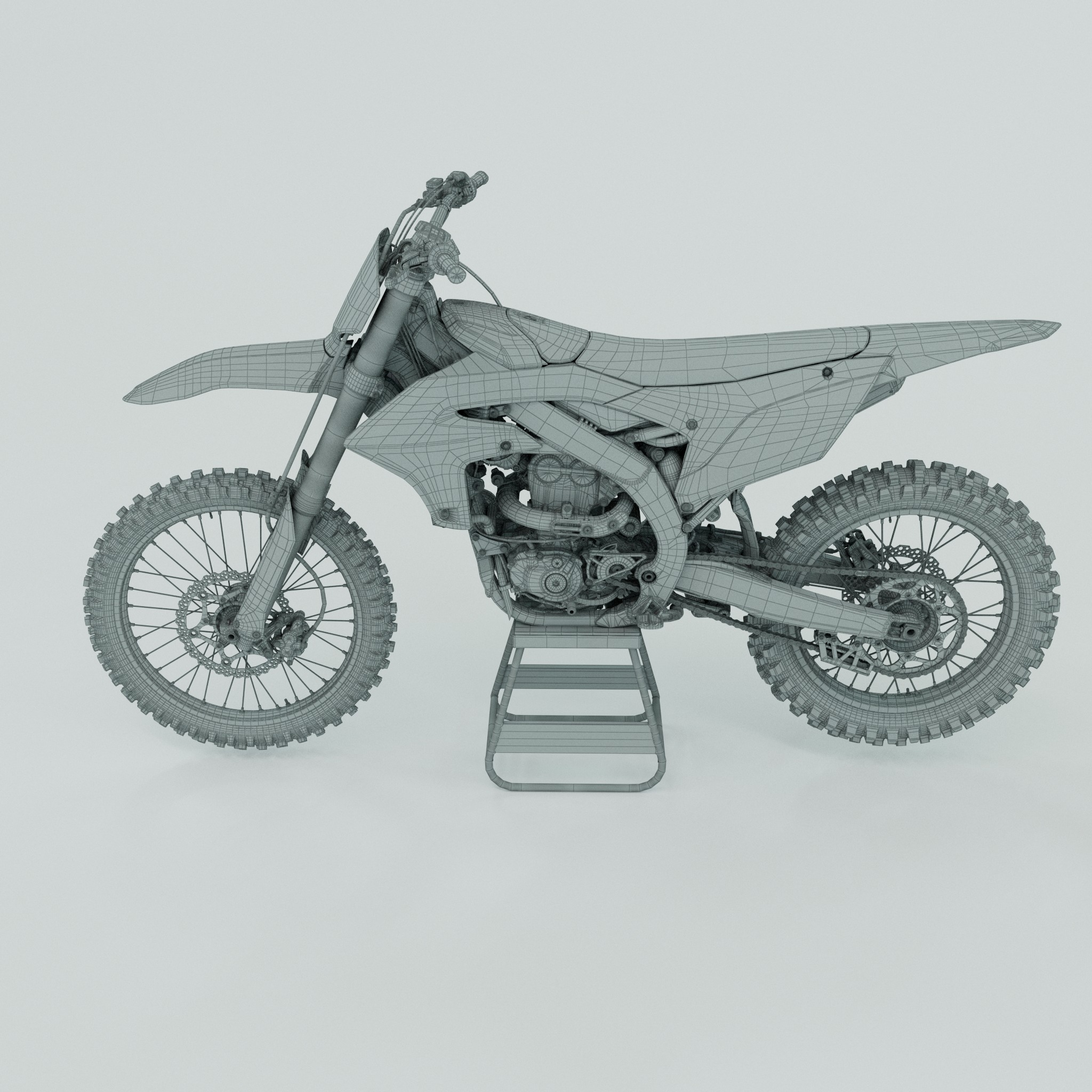 Yamaha yzf250 3D model_11
