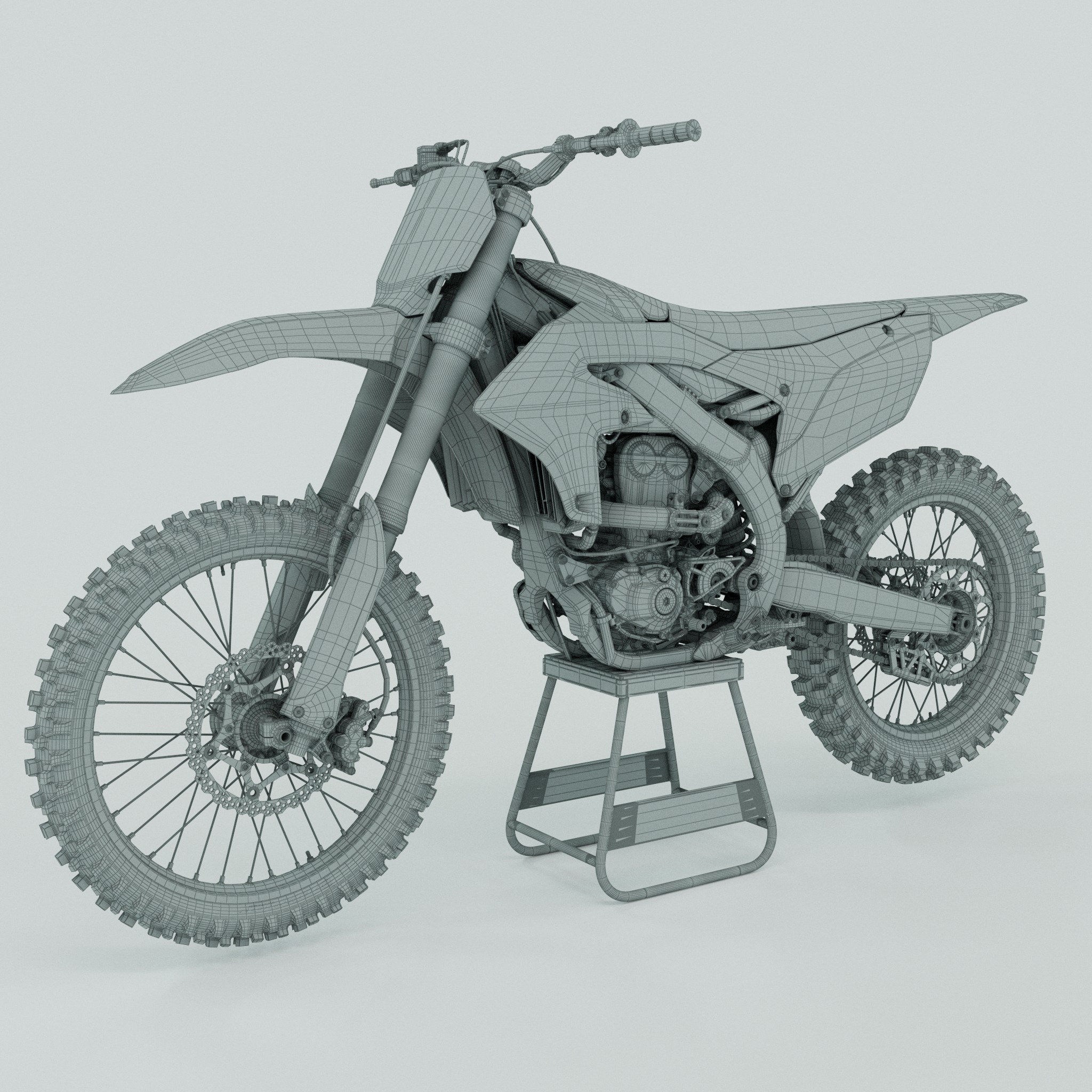 Yamaha yzf250 3D model_20