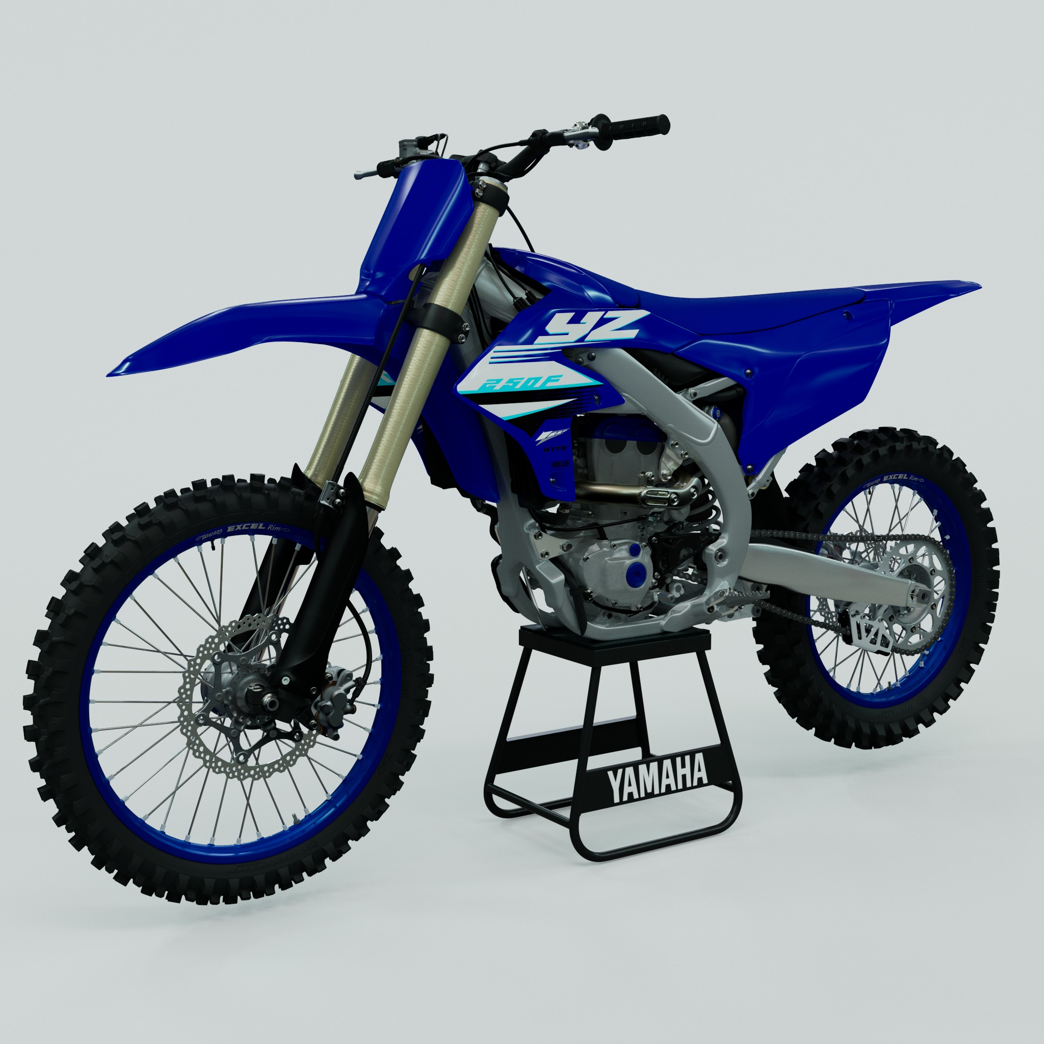 Yamaha yzf250 3D model_1