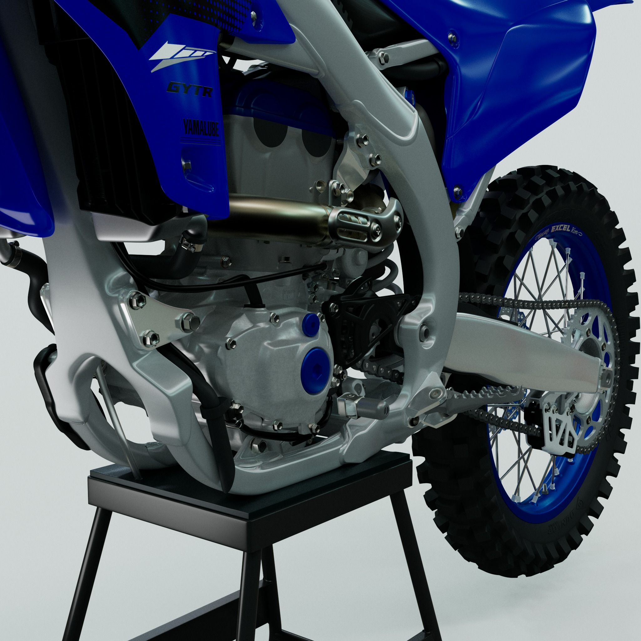 Yamaha yzf250 3D model_9