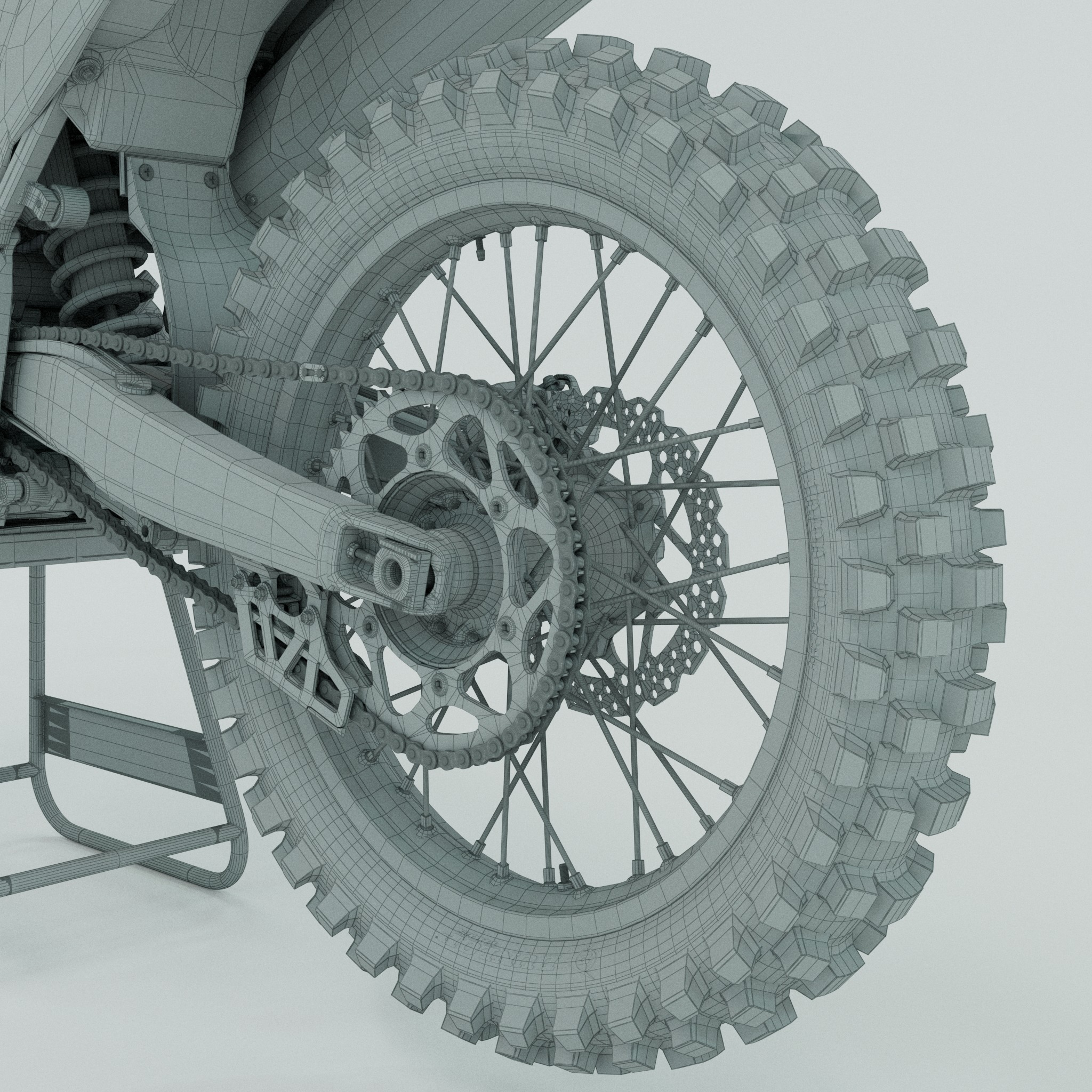 Yamaha yzf250 3D model_21