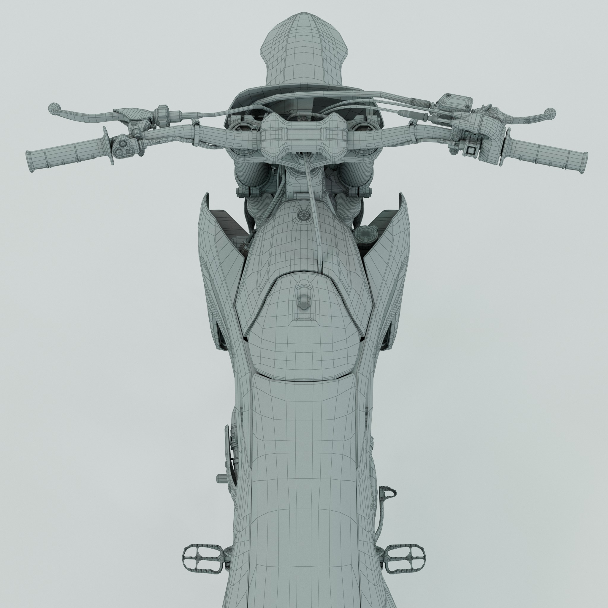 Yamaha yzf250 3D model_12