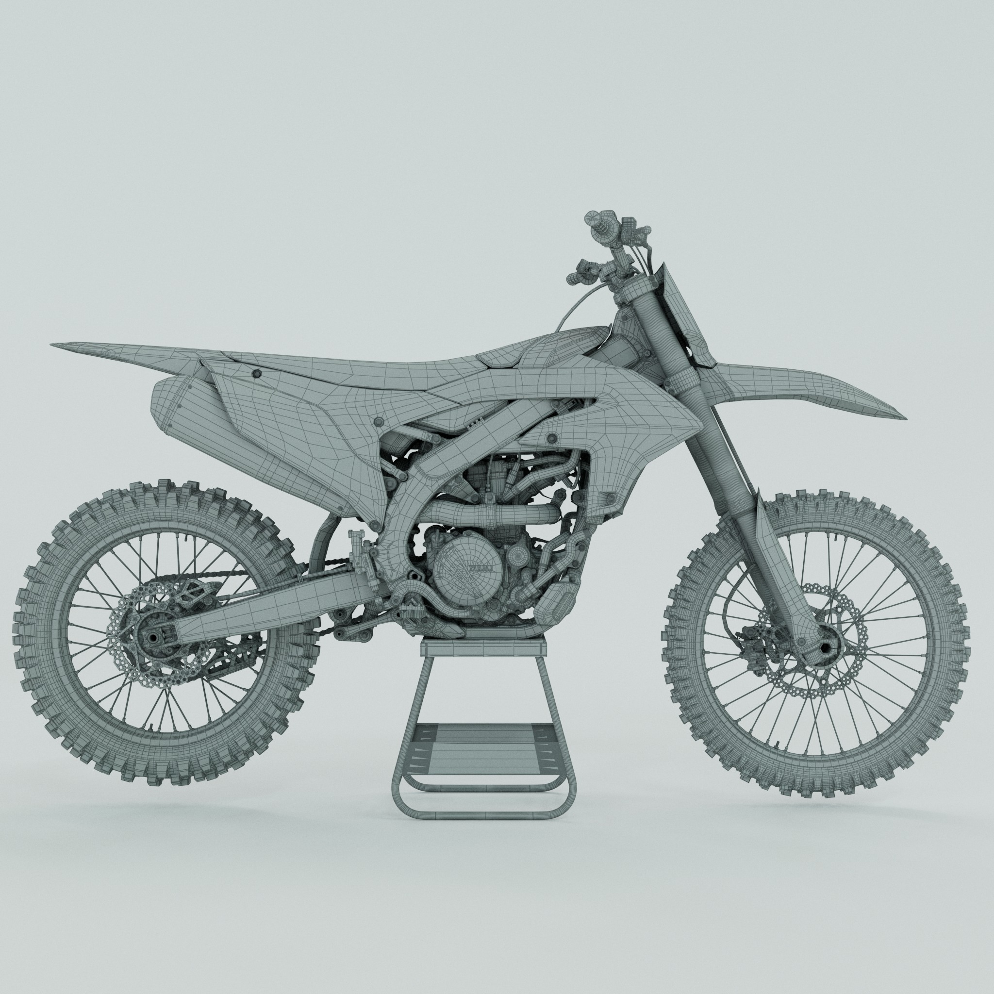 Yamaha yzf250 3D model_14
