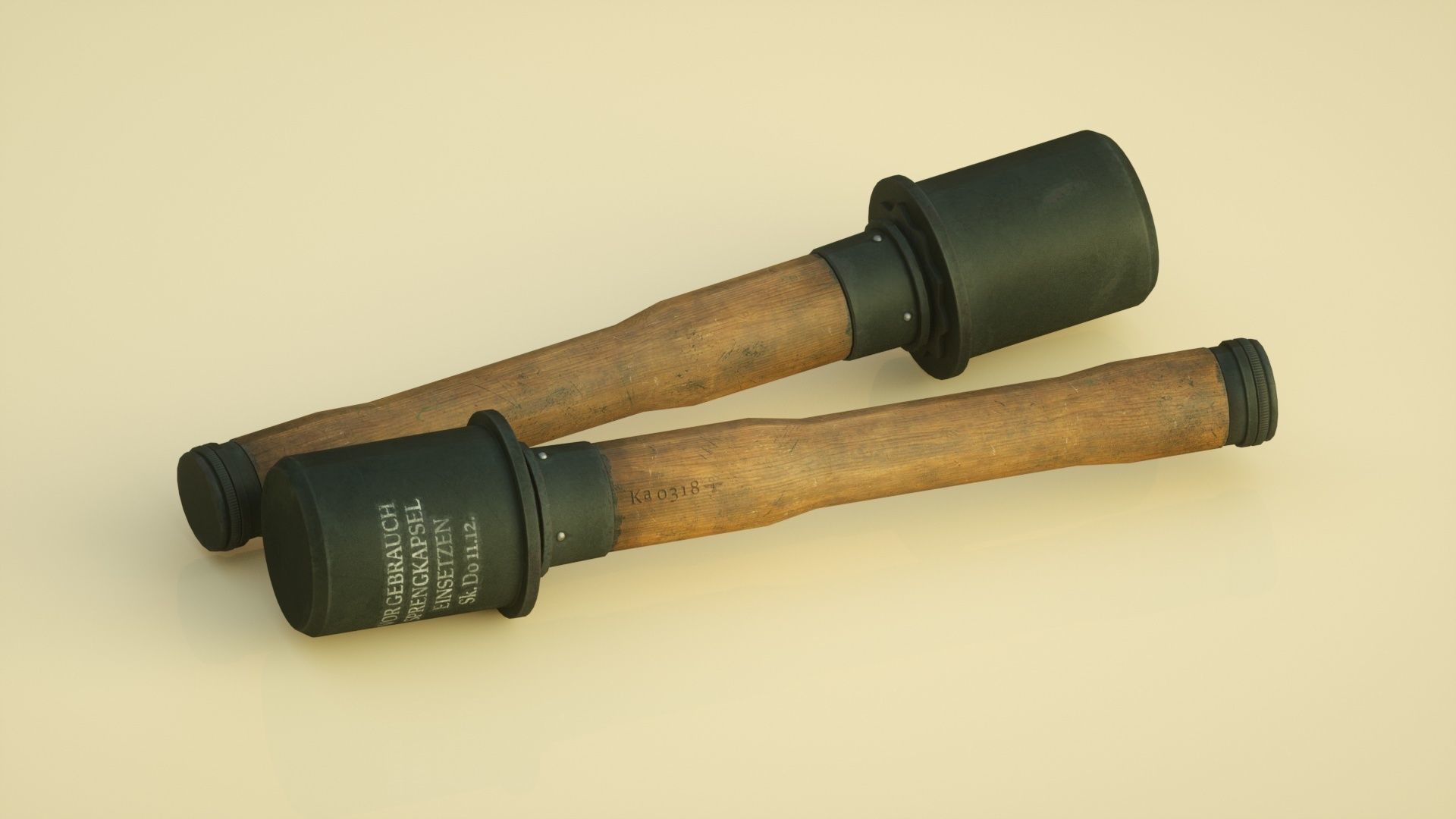 hand grenade explosives 3D model_1