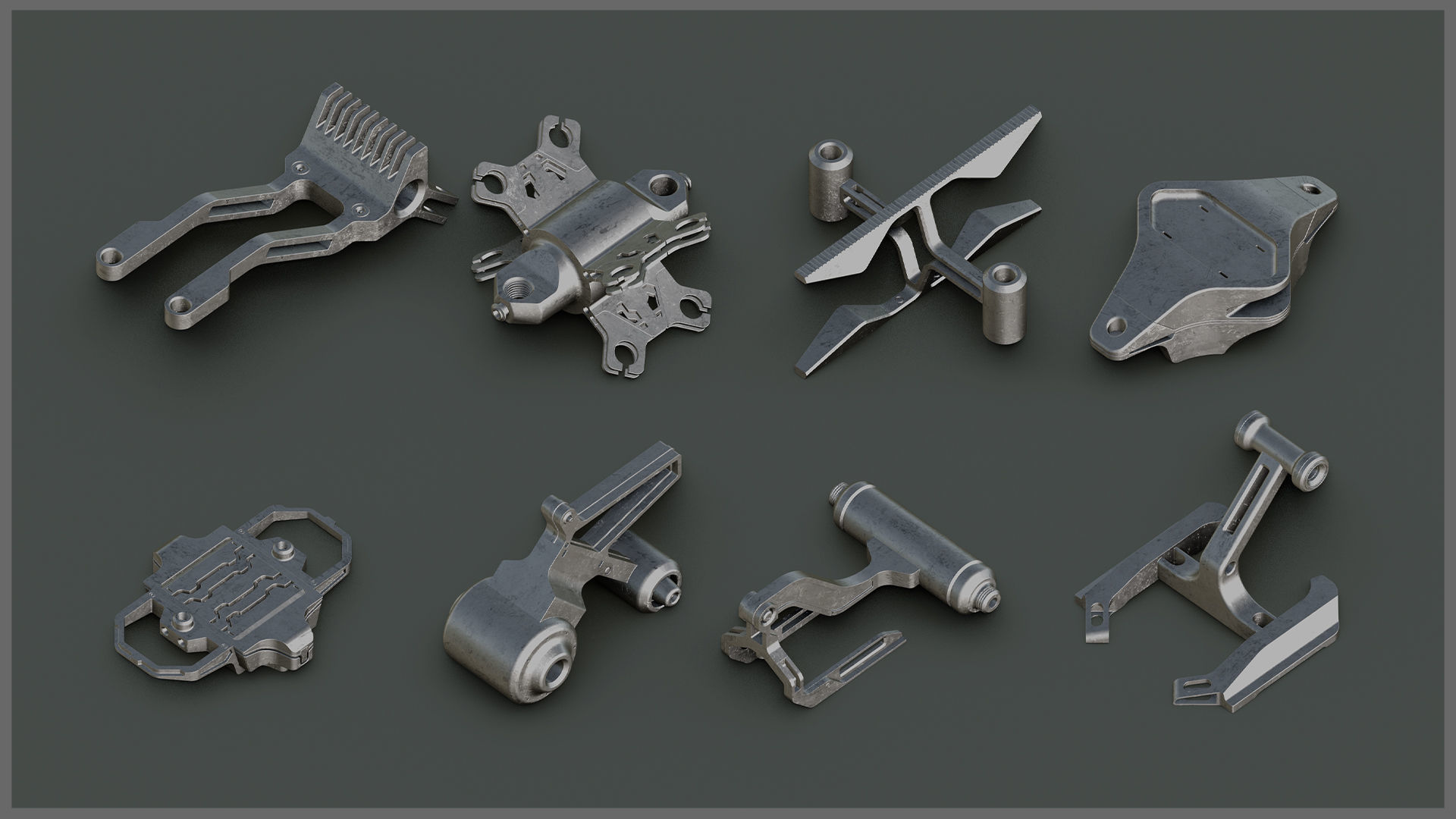 Sci-Fi Hard Surface KITBASH 35 DETAILS 3D model_3