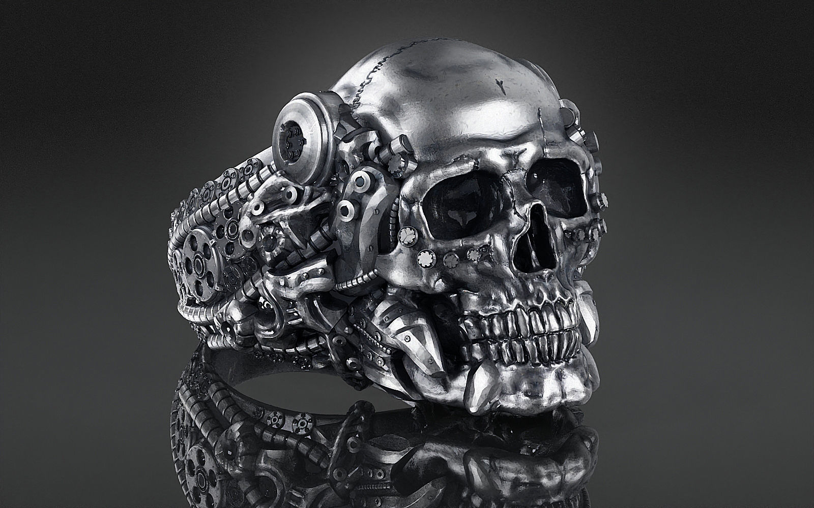 Ring Skull Biomechanical a04 3D print model_1