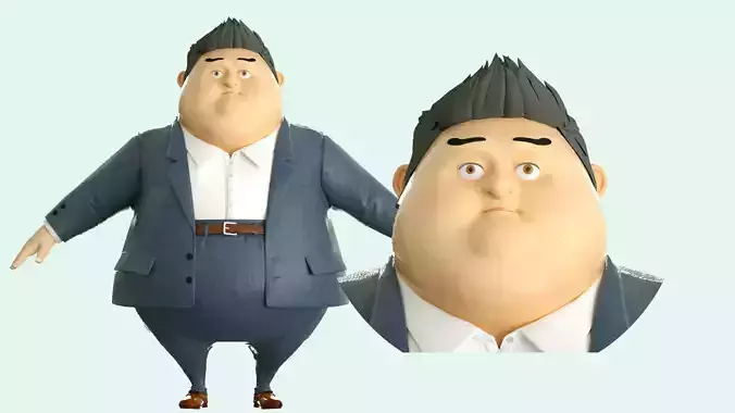 cartoon fat boss boss