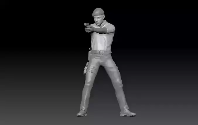 GUARDIA CIVIL MAN POLICE 2 3D print model