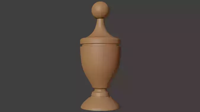 Carved decorative finial 