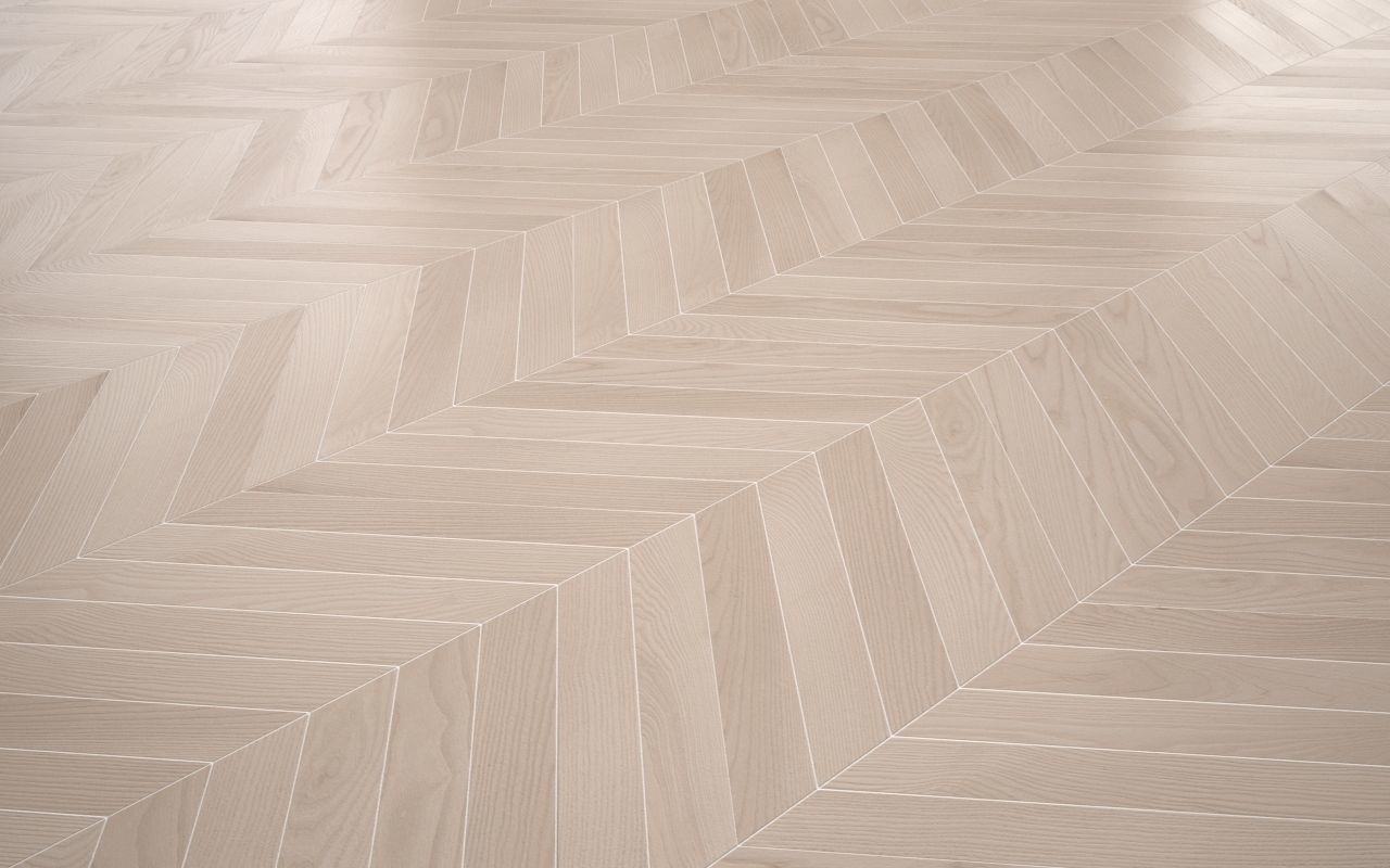 Beechwood chevron parque Low-poly 3D model_1