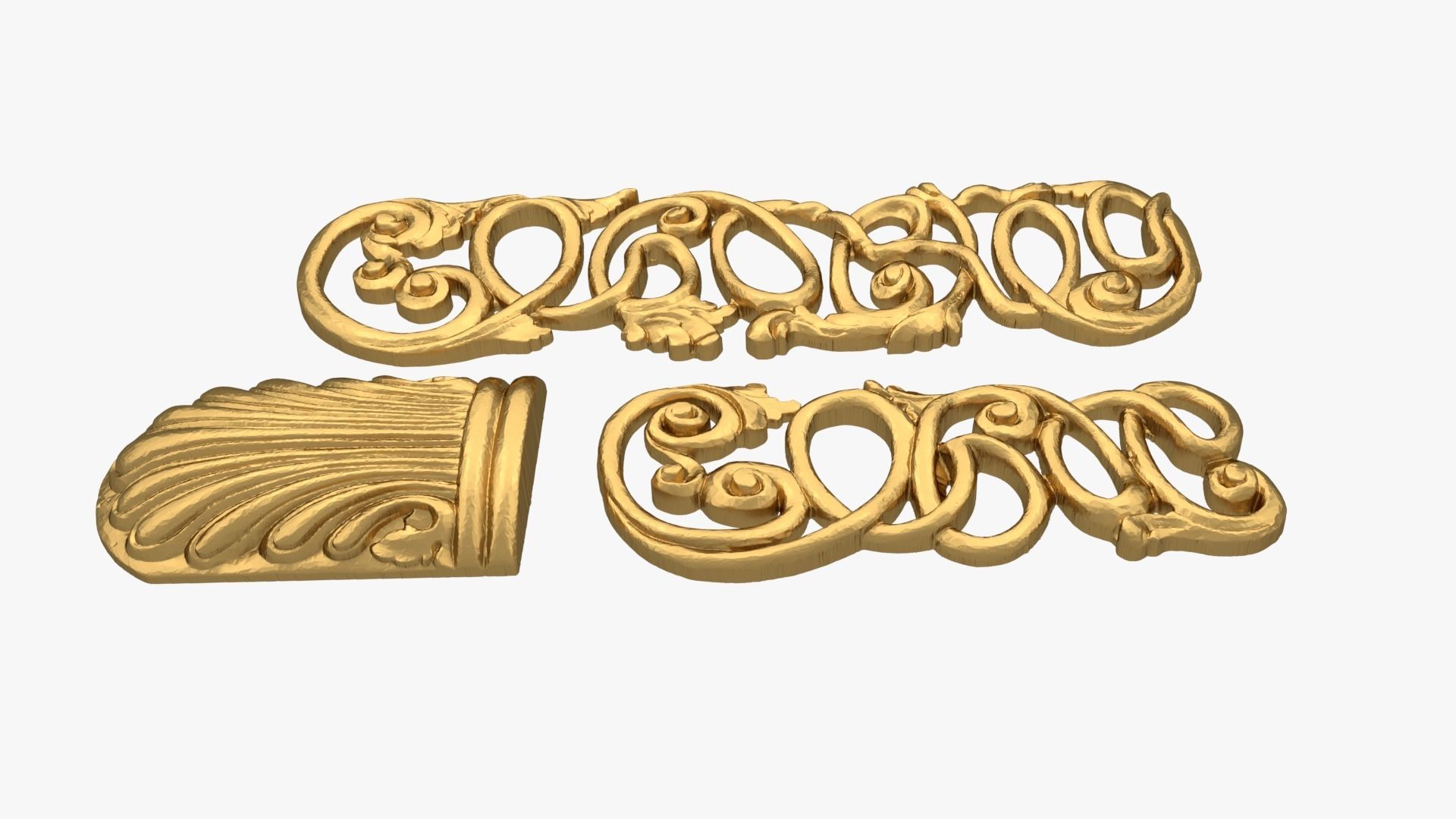 Classic decor ornament 239 3D model_3