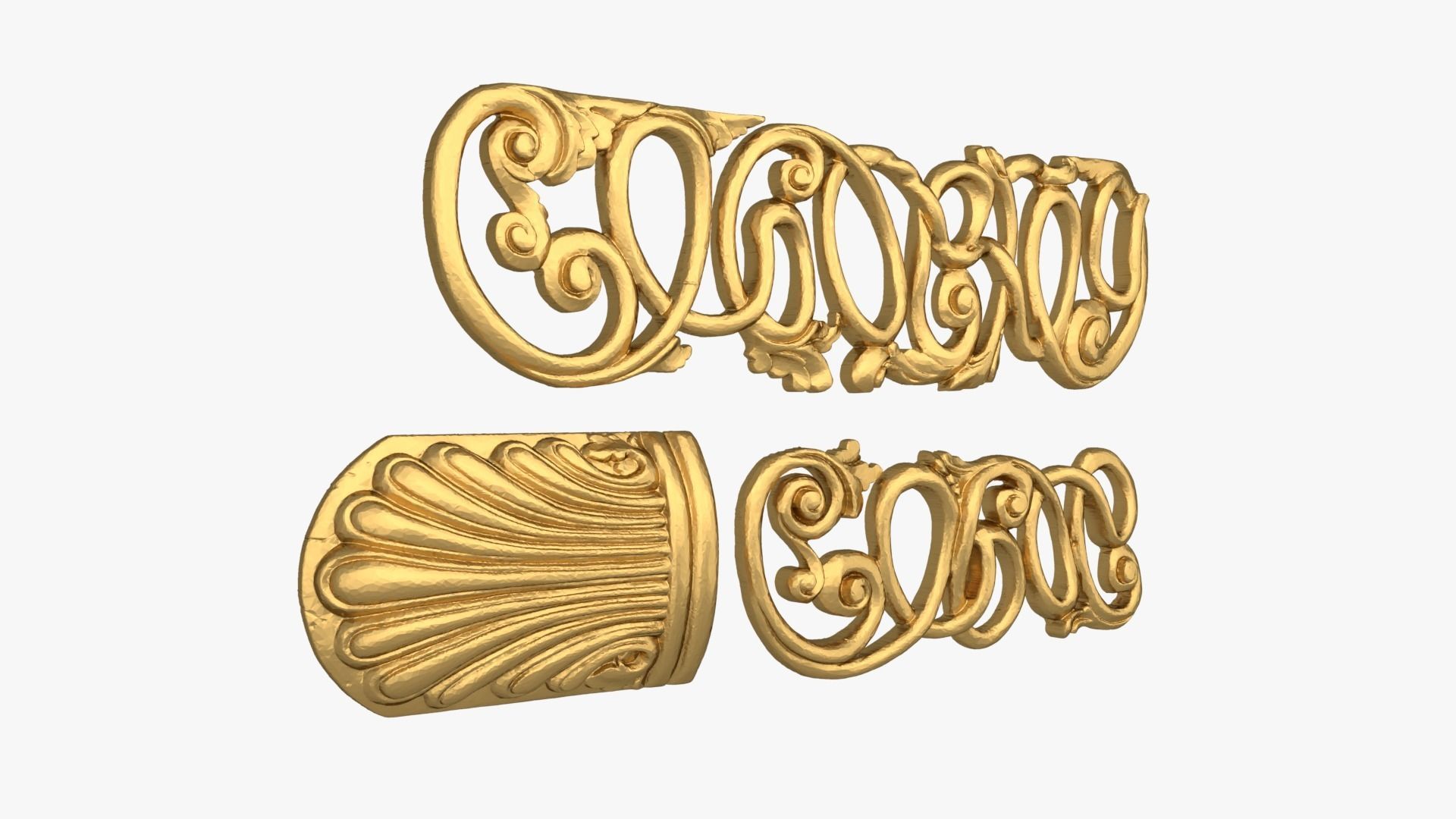 Classic decor ornament 239 3D model_1