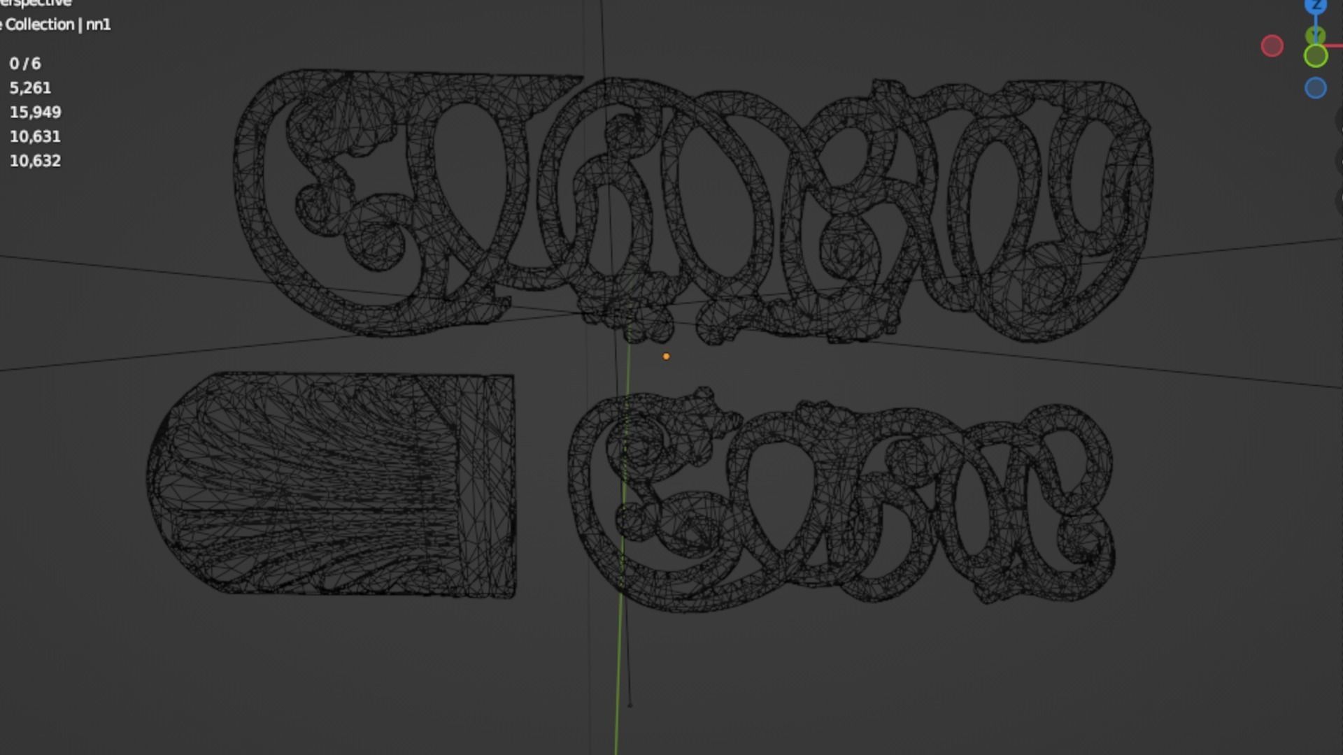 Classic decor ornament 239 3D model_6