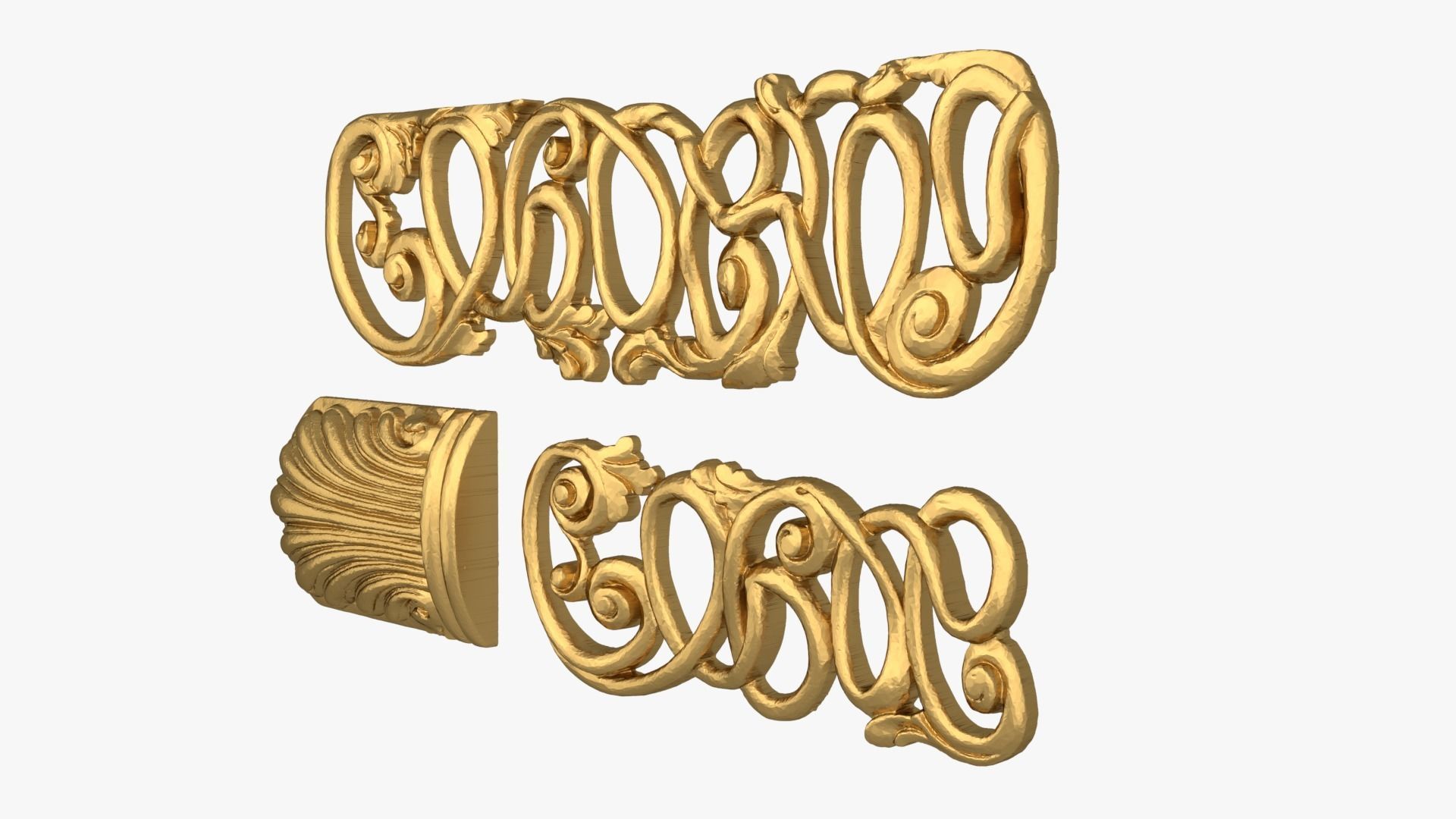 Classic decor ornament 239 3D model_2