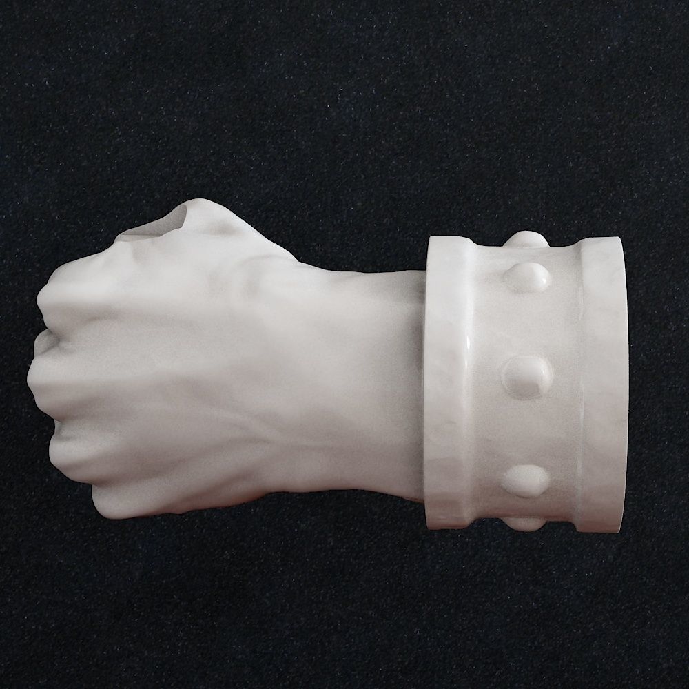 Fist lamp 3D print model_3