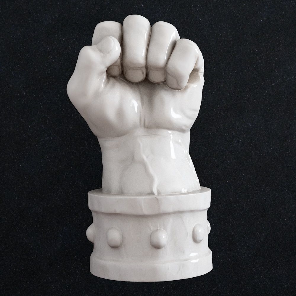 Fist lamp 3D print model_5