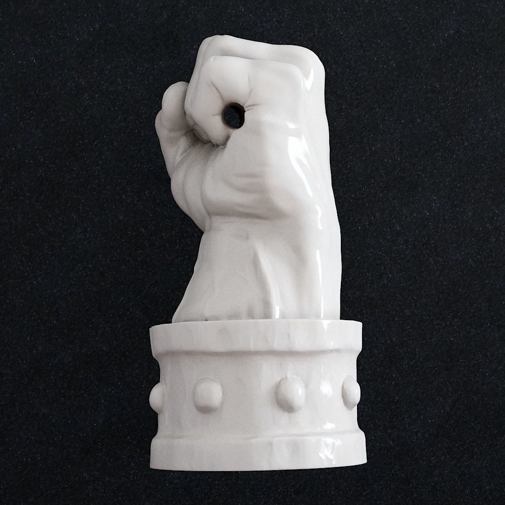 Fist lamp 3D print model_4