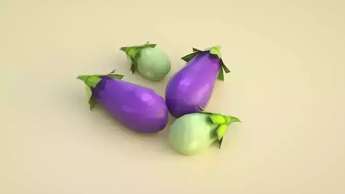 cartoon eggplant green eggplant