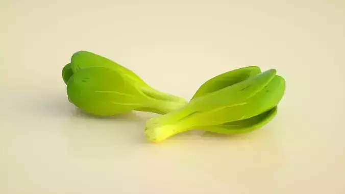 Shanghai green green vegetables small green vegetables 3D model