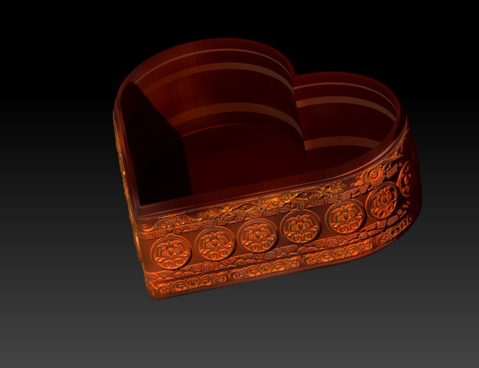 VALENTINES DAY HEART DRAGON GIFT BOX 3D print model_4