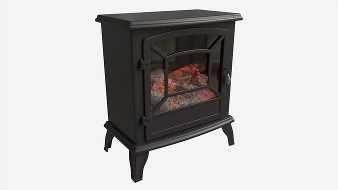 Electric Heater Fireplace Lokatse Home 03 3D model