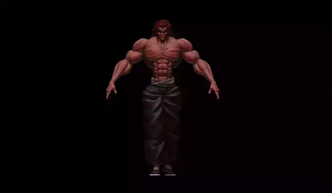 Yujiro Hanma figure 3D print model