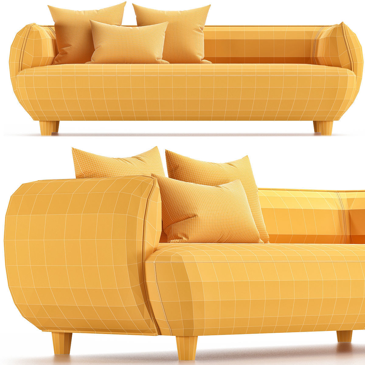 HC28 Cosmo ROUND Low-poly 3D model_1