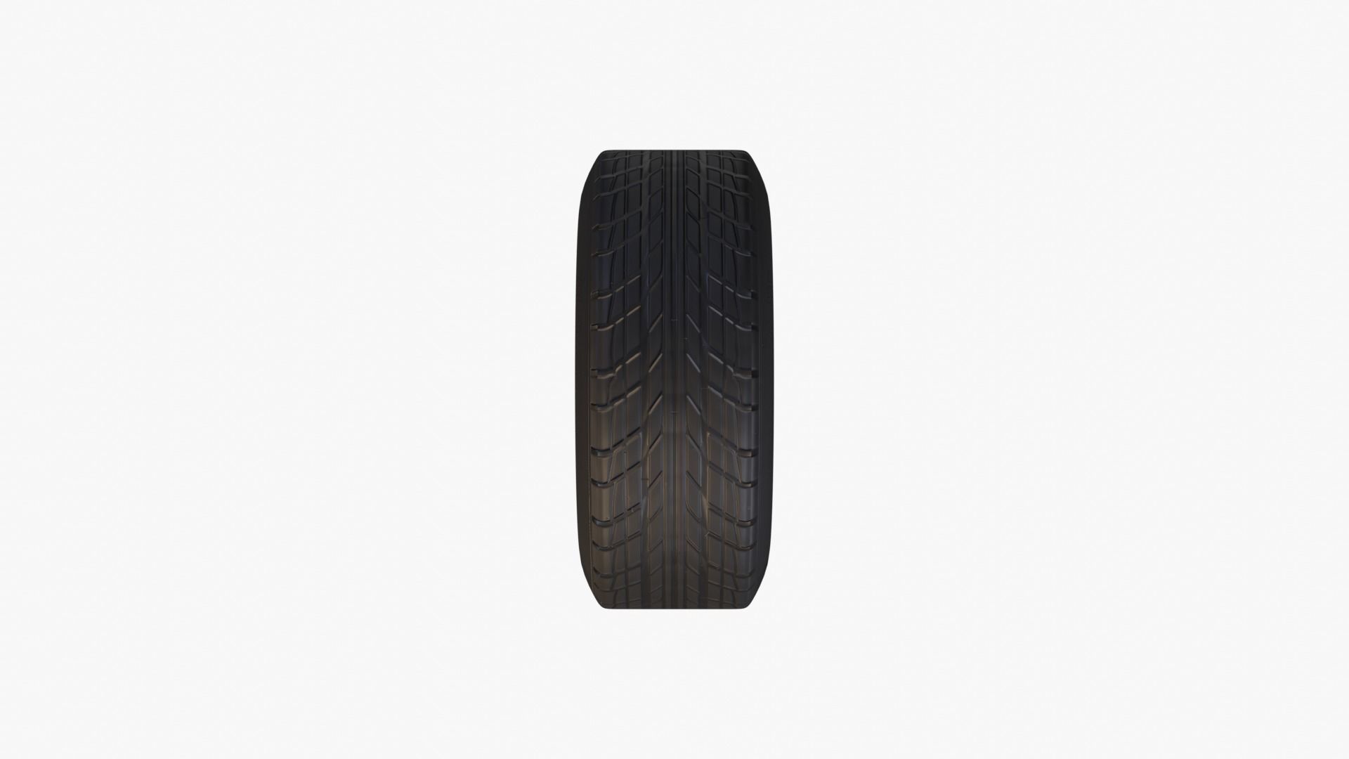 Generic Tyre Low-poly 3D model_10
