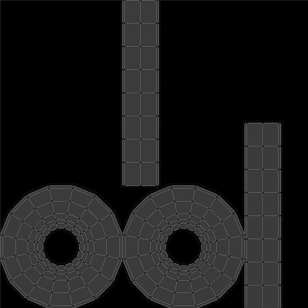 Generic Tyre Low-poly 3D model_15