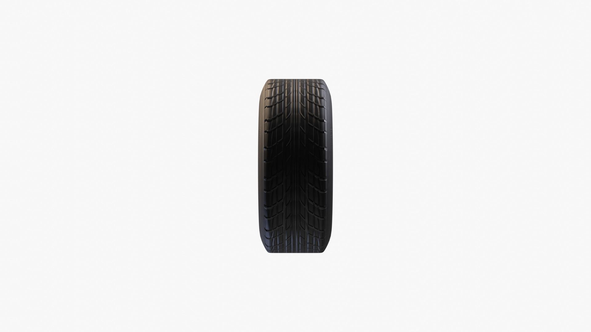 Generic Tyre Low-poly 3D model_11