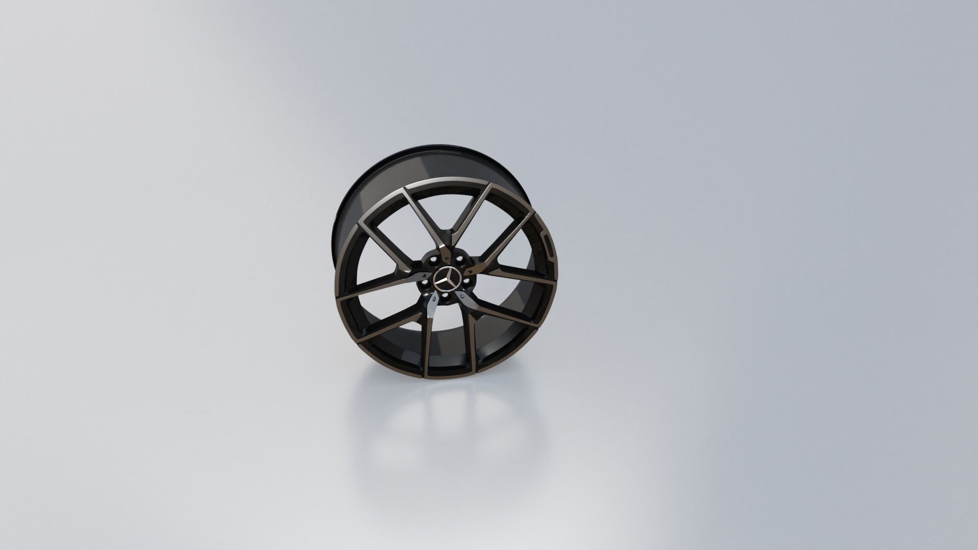 Mercedes Staggered Rims AMG Low-poly 3D model_4