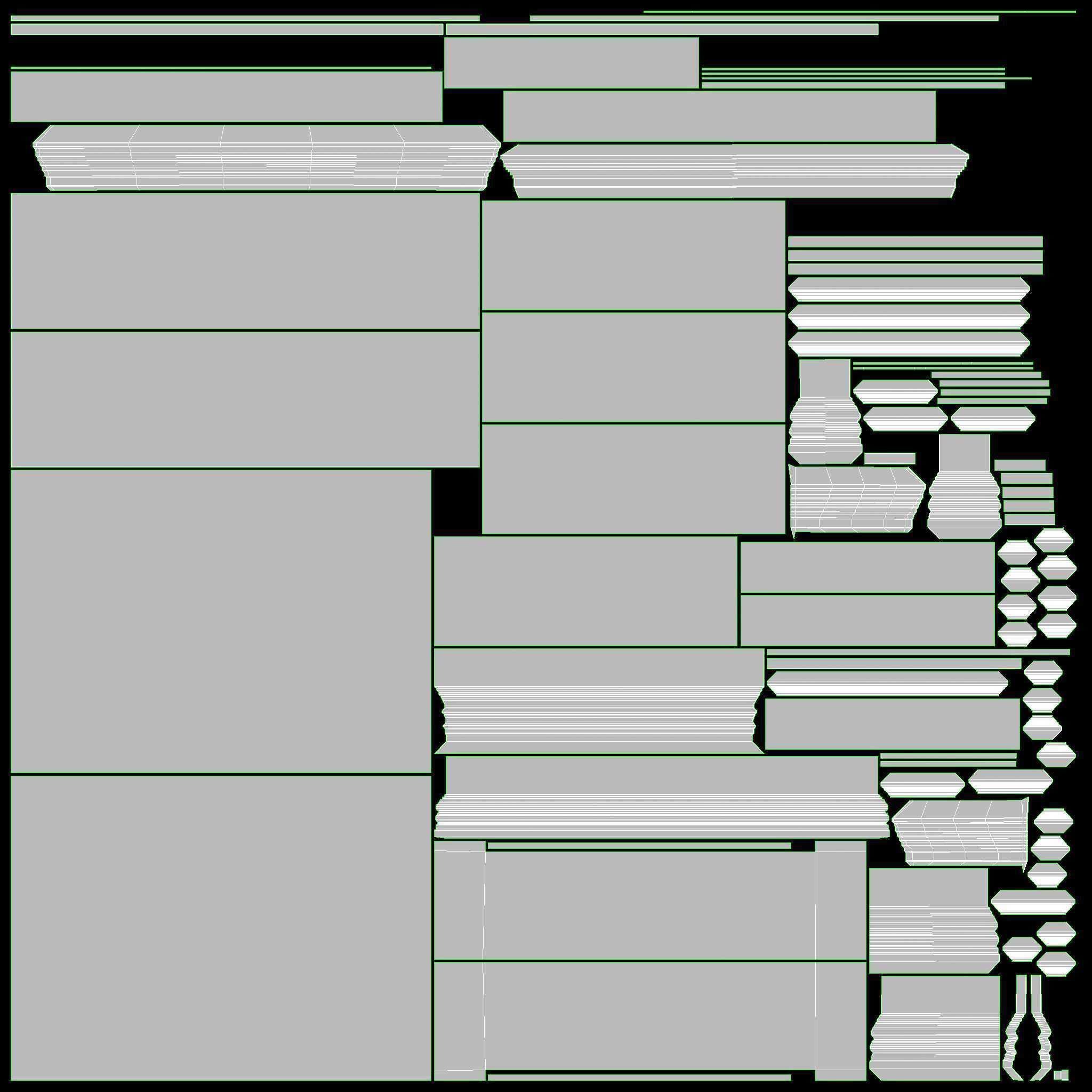 Fireplace in Faux Stone and Wood Delaro 3D model_14