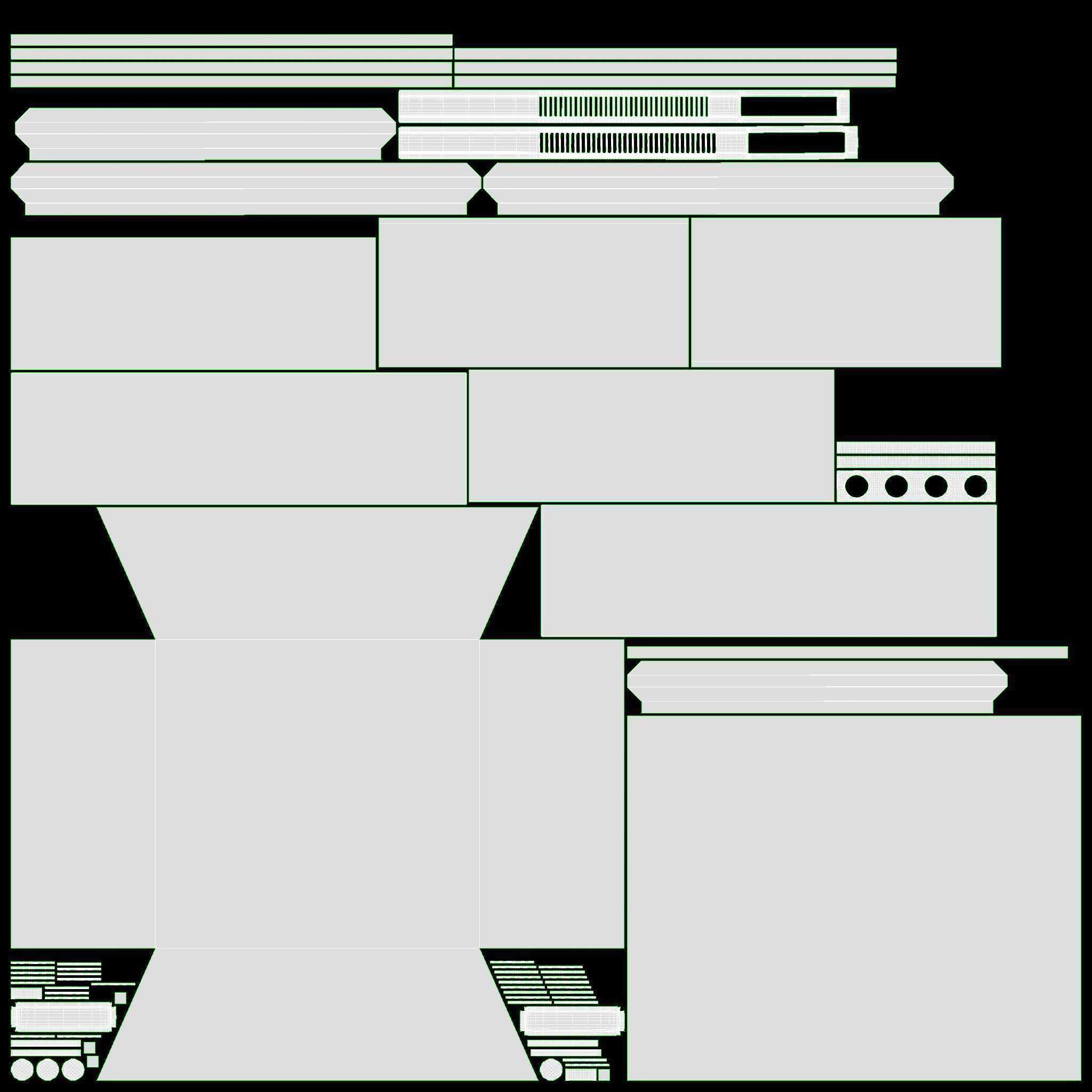 Fireplace in Faux Stone and Wood Delaro 3D model_13