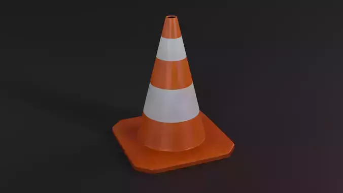 Traffic Cone Free 3D model