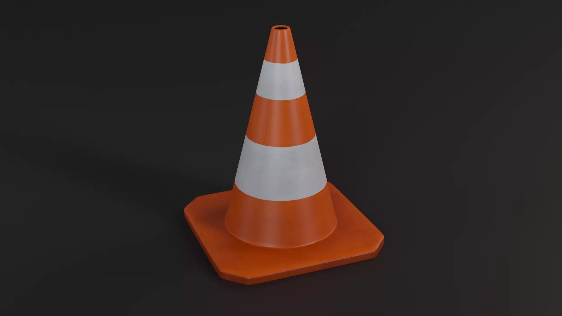 Traffic Cone Free 3D model_0