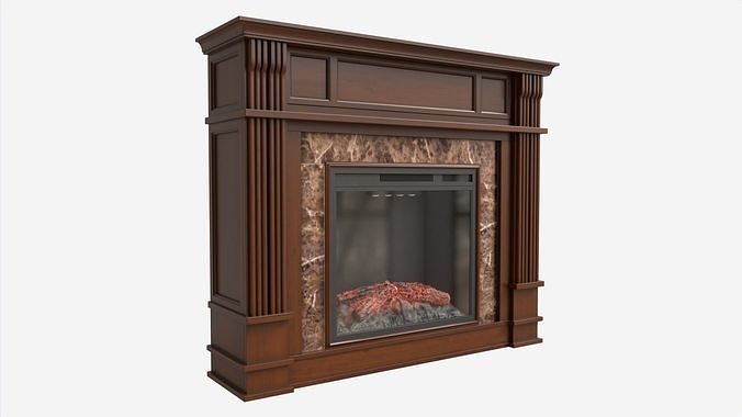 Hidden Media Shelf Fireplace Tantramar 3D model