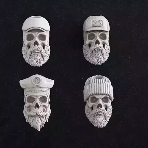 Jewelry Bead skull 3D print model
