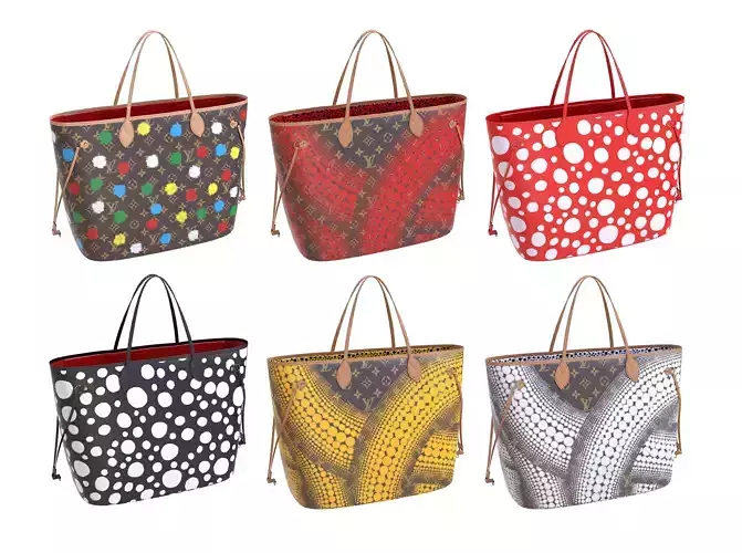 Louis Vuitton Neverfull Bags Yayoi Kusama