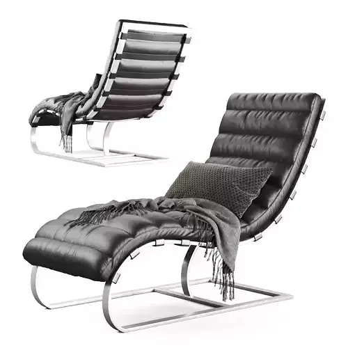 RH chaise long Armchair 3D model