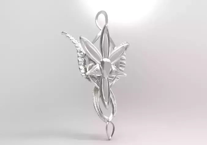 Arwens Evenstar pendant From LOTR 3D print model