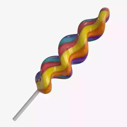 Lollipop v2 Low-poly 3D model