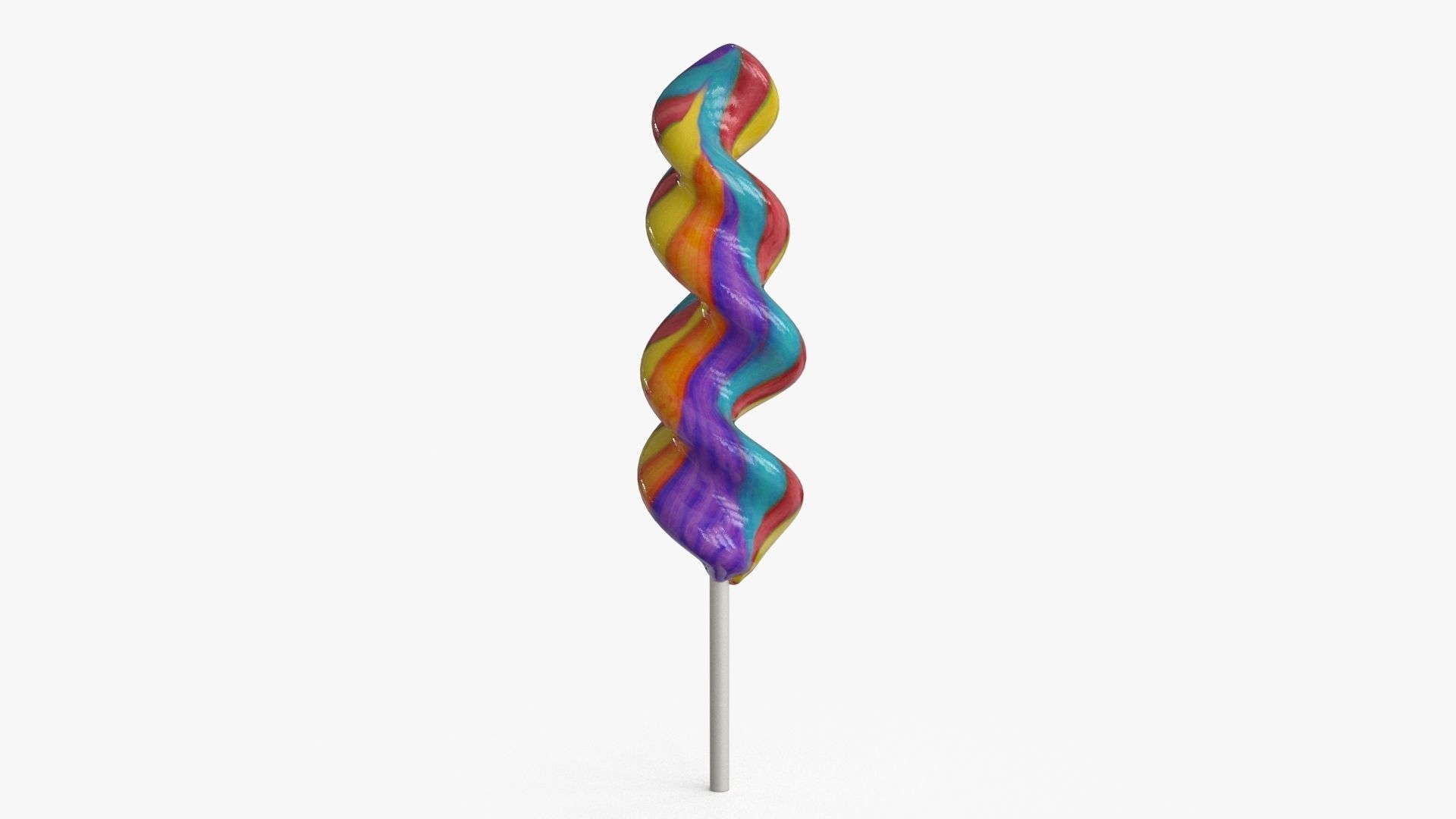 Lollipop v2 Low-poly 3D model_7