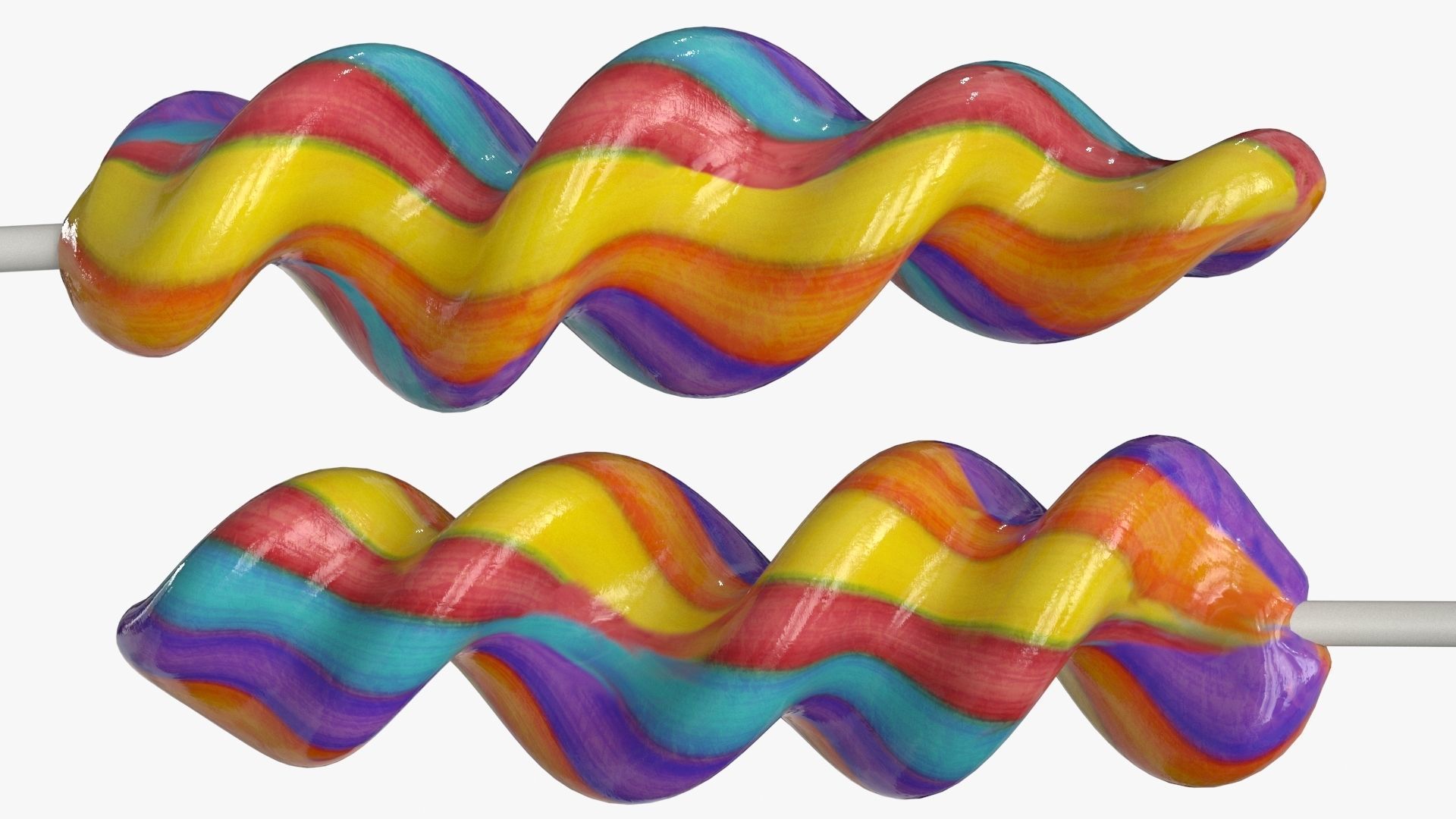 Lollipop v2 Low-poly 3D model_2