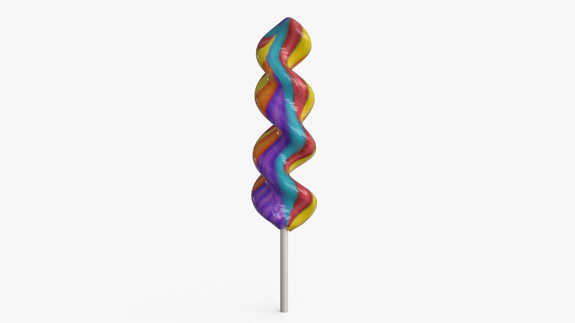 Lollipop v2 Low-poly 3D model_6